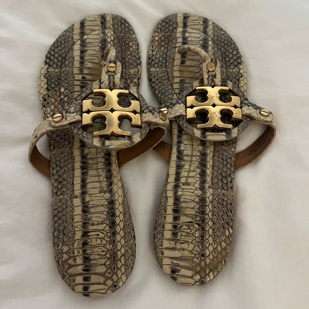 Tory Burch python sandals - Picture 4 of 5